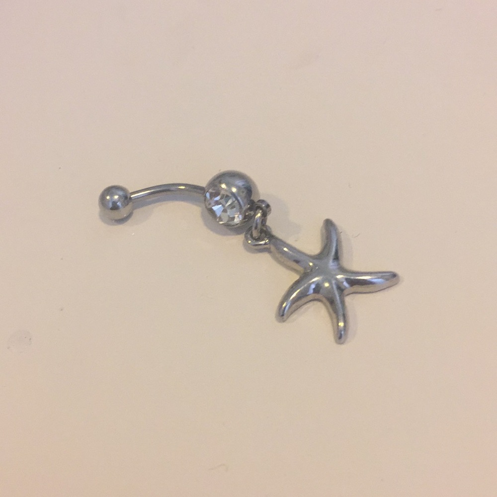 NWOT dangling belly button ring